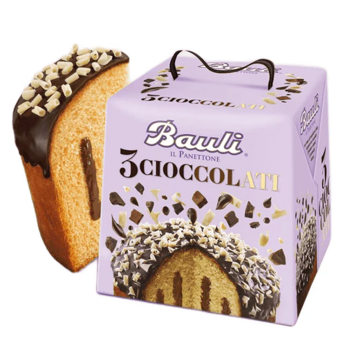 BAULI Three Chocolates Panettone - 750g (26.4oz)