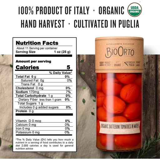 BIO ORTO Organic Red Datterini Tomatoes - 550g (19.40oz) - Image 2