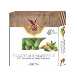 DI IORIO Almonds Pistachio Flavor Coated - 100g (3.53oz)
