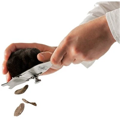 Fresh Burgundy Truffles with Stainless Truffle Slicer (Tuber Uncinatum) - Image 3