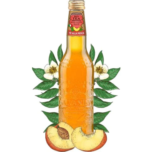 GALVANINA Organic Peach Iced Tea - 355ml (12fl. oz)