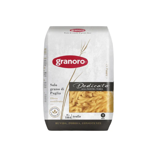 GRANORO Trofie Pasta #104 - 500g (1.1lb)