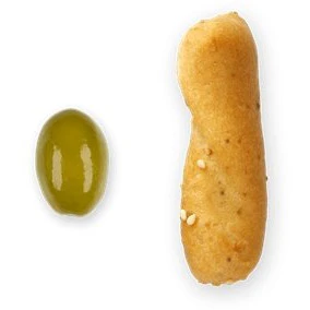I BIBANESI Chunky Breadsticks Olive Flavor - 100g (3.52oz) - Image 2