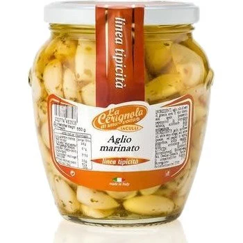 LA CERIGNOLA Hot Marinated Garlic - 580g (19.40oz)