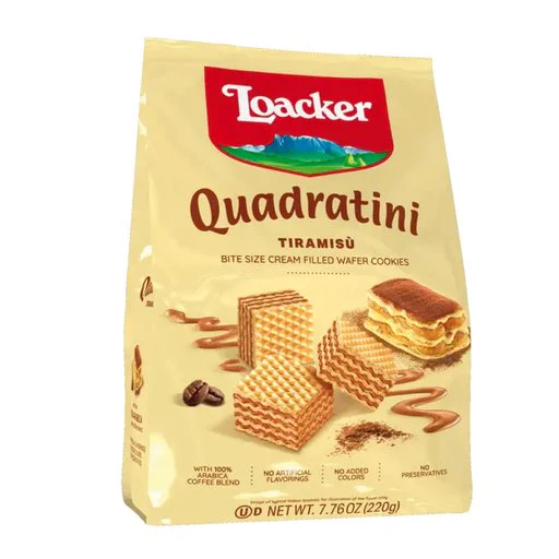 LOACKER Quadratini Tiramisù Wafers - 220g (7.76oz)
