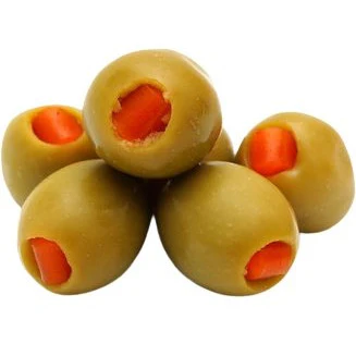 MONTE POLLINO Green Olives Stuffed with Pimento - 500g (17.6oz) - Image 2