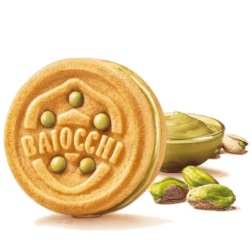 MULINO BIANCO Baiocchi Pistachio Cream Cookies - 240g (8.47oz) - Image 2