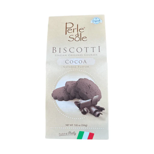 PERLE DI SOLE Chocolate Shortbread Cookies - 200g (7.05oz)