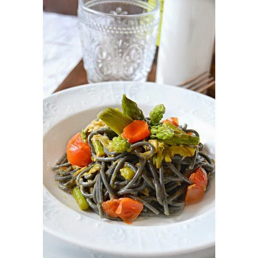 TIBERINO Black Spaghetti “Marinara” with Capers & Paprika - 250g (8.8oz) - Image 2