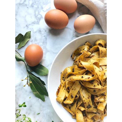 TIBERINO Egg Pappardelle with Porcini Mushroom and Truffle Oil - 250g (8.8oz) - Image 2