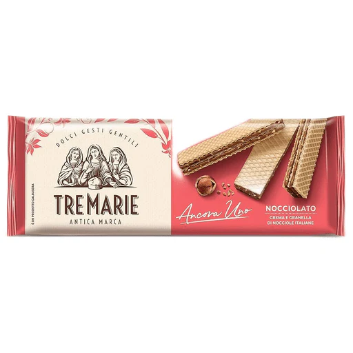 TRE MARIE Ancora Uno Hazelnut Wafer - 140g (4.94oz)